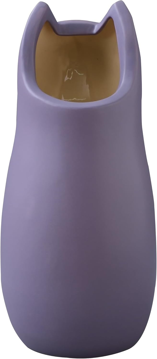 PaletteLife Umbrella Stand Ceramic Scandinavian Cat Medium-Size Purple BLS-12PP