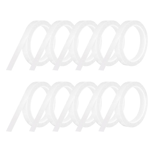 MECCANIXITY 10 Rolls Whiteboard Tape Graphic Chart Tape 15mm 54.7 Yard Art Tape Thin Self-Adhesive Pinstripe Tape Masking Tape for Gift Wrapping Craft Supplies, White