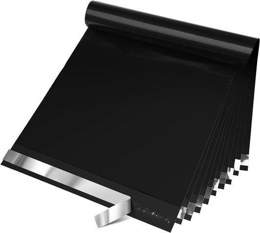 Metronic Poly Mailers 12X15.5 200 Pack, Strong Adhesive Shipping Bags for Clothing, Waterproof and Tear-Proof Shipping Envelopes, Mailers Poly Bags Packaging Bags for Business in Black