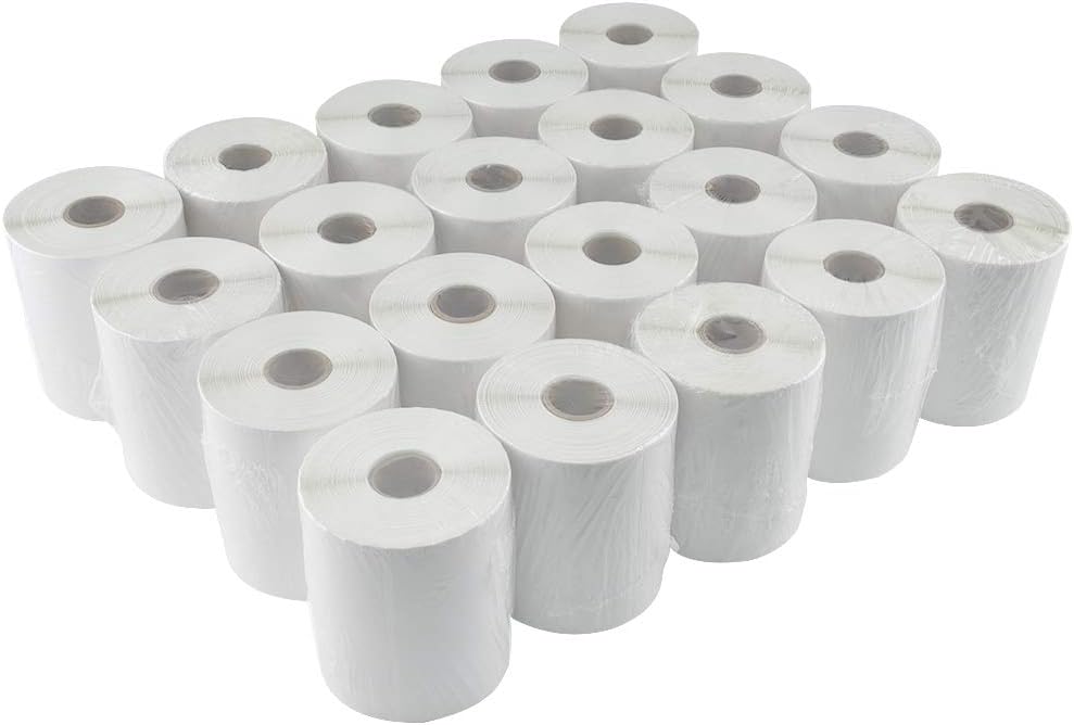 L LIKED 5000 4" x 6" Direct Thermal Shipping Labels with 250 Labels/Roll - Compatible with Zebra 2844 ZP-450 ZP-500 ZP-505, 20 Rolls