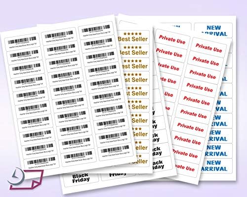 NextDayLabels - Laser/Ink Jet White Labels (2-5/8" x 1" - 30 Per Page | 7,500 Labels)