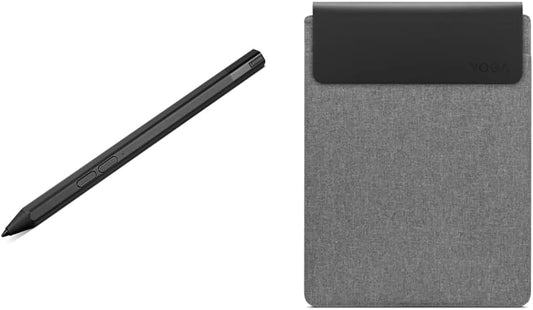 Lenovo Precision Pen 2 for Select Lenovo Laptops Bundle with 16" Eco-Friendly Magnetic Laptop Sleeve - Grey