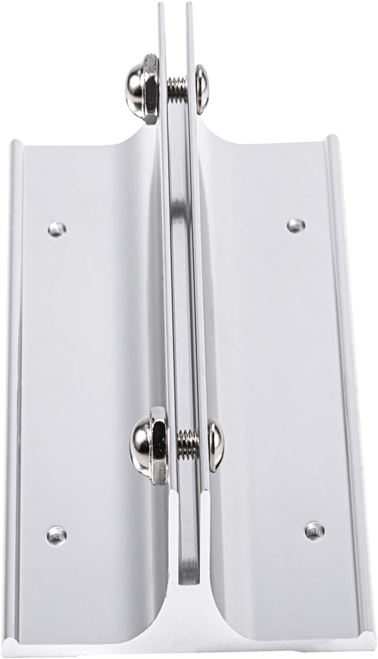 Aluminum Corridor Sign Holder, 10 Pack Direct Sign Mount Bracket, Design for Restroom, Conference Room Classic Silver Signs - 8" Length, 1/8" Substrate - Easy to Install