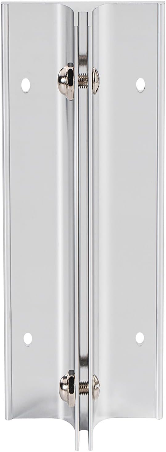 Aluminum Corridor Sign Holder, 10 Pack Direct Sign Mount Bracket, Design for Restroom, Conference Room Classic Silver Signs - 8" Length, 1/8" Substrate - Easy to Install