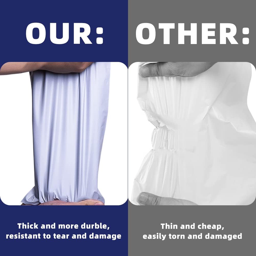 POLYSELLS 25 pcs 24x24 Inches White Poly Mailers Shipping Envelopes, Strong Adhesive Sealing, Waterproof, and Tear-resistant Postal Mailing Bags for Clothing, Books, and Accessories