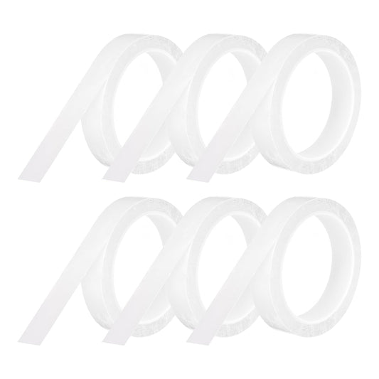 MECCANIXITY 6 Rolls Whiteboard Tape Graphic Chart Tape 20mm 54.7 Yard Art Tape Thin Self-Adhesive Pinstripe Tape Masking Tape for Gift Wrapping Craft Supplies, White