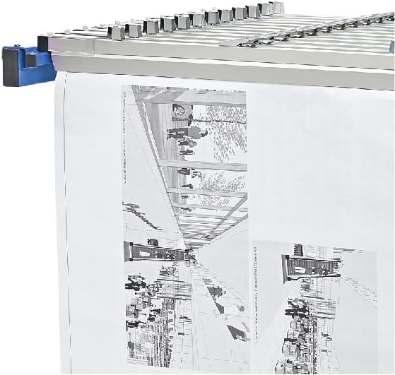Adir Mobile Blueprint Storage Rack - Adjustable Mobile Blueprint Holder, Vertical Architect Drawing Rack with Wheels, Poster Display, Construction Plans Holder (Without Blueprint Clamps)
