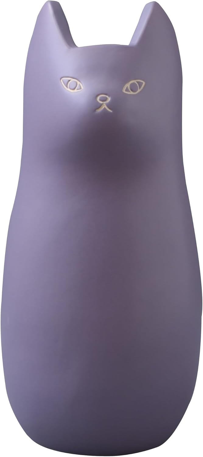 PaletteLife Umbrella Stand Ceramic Scandinavian Cat Medium-Size Purple BLS-12PP