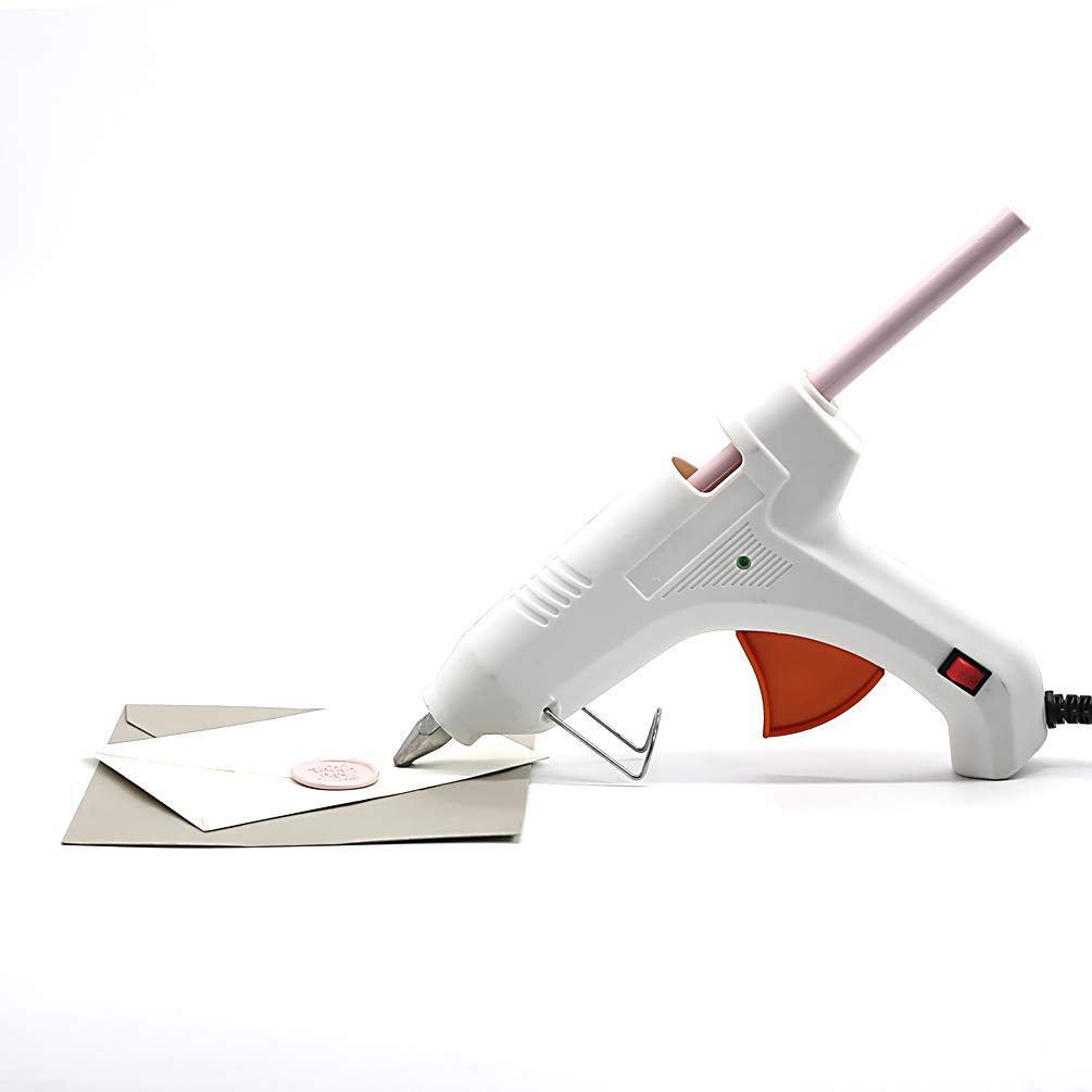 UNIQOOO Mailable Glue Gun Sealing Wax Sticks for Wax Seal Stamp - Dusty Rose Pink, Great for Wedding Invitations, Cards Envelopes, Snail Mails, Wine Packages, Gift Ideas, Pack of 8