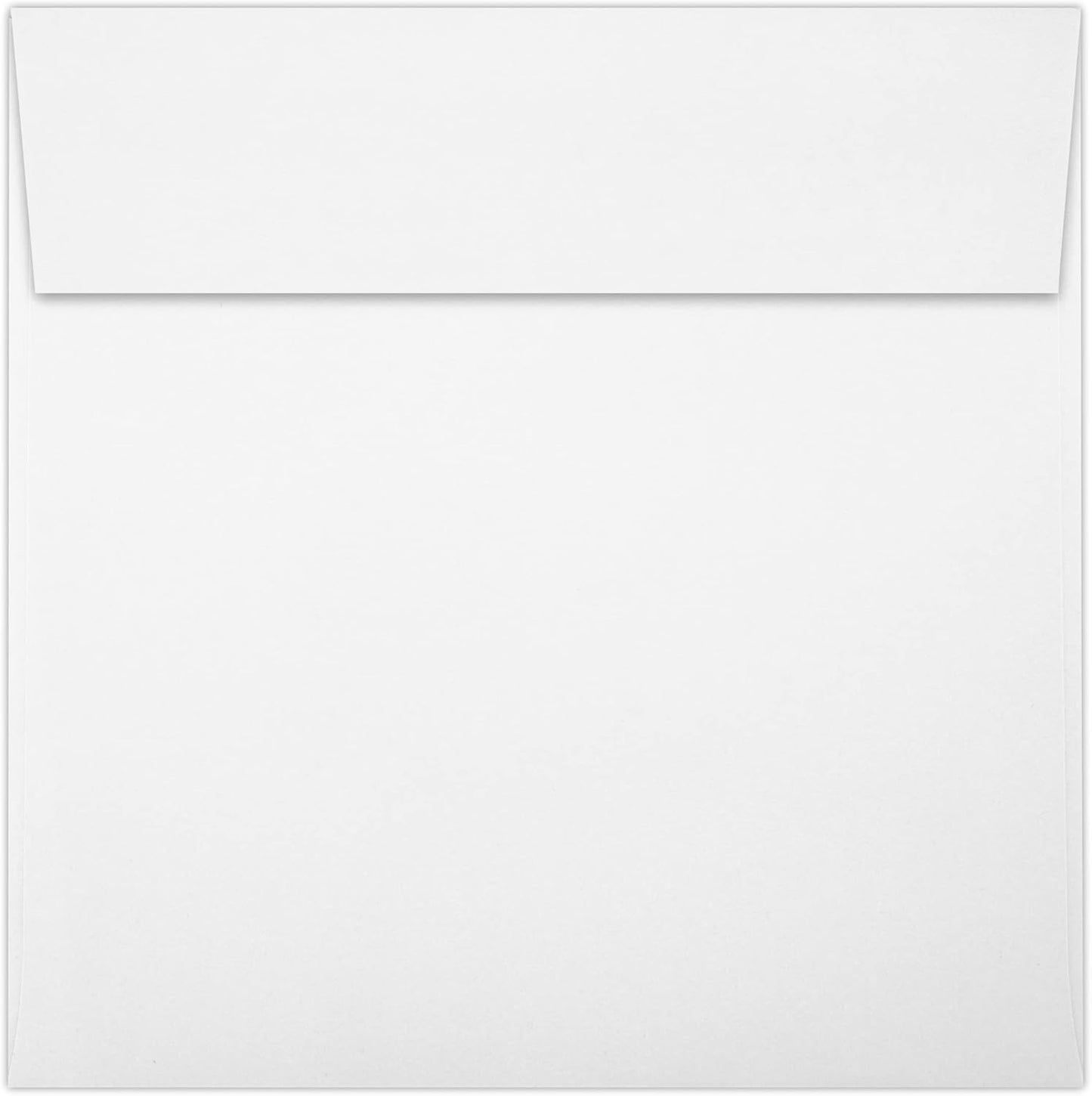 LUXPaper Square Invitation Envelopes | Peel & Press | 6" x 6" | Bright White | 80lb. Text | 50 Qty