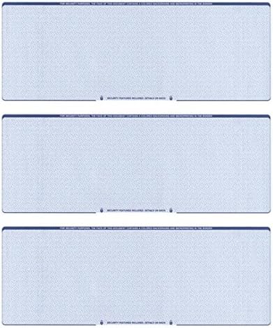 500 High Security Check Paper with 3 Blank Checks Per Page | Blank Check Stock for Personal and Business Use - Computer Laser Check | Payroll Checks - 500 Sheets/1500 Checks Blue Diamond