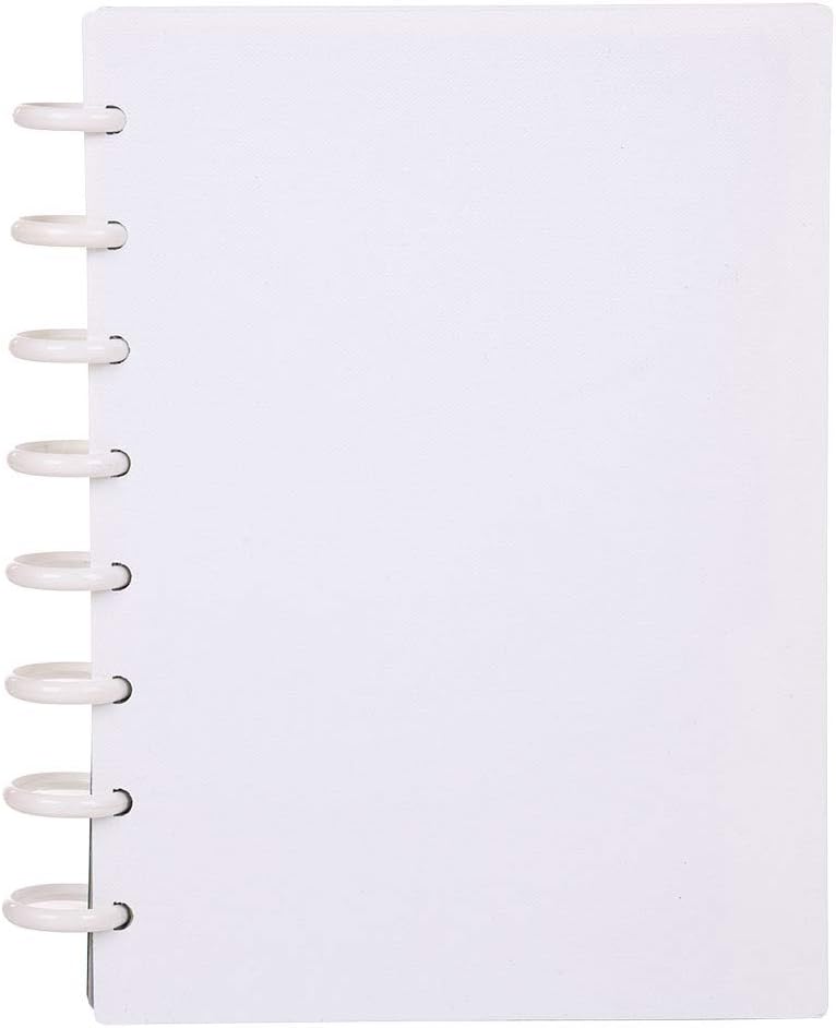 Talia Discbound Notebooks, Planner, Customizable, (White, Junior (5.5in x 8.5in))