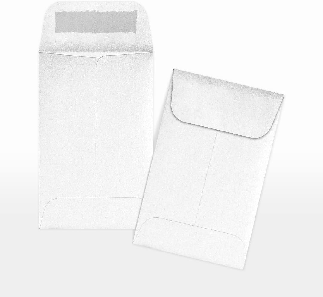LUXPaper #1 Coin Envelopes | 2 1/4" x 3 1/2" | Crystal Metallic | 80lb. Text | 50 Qty