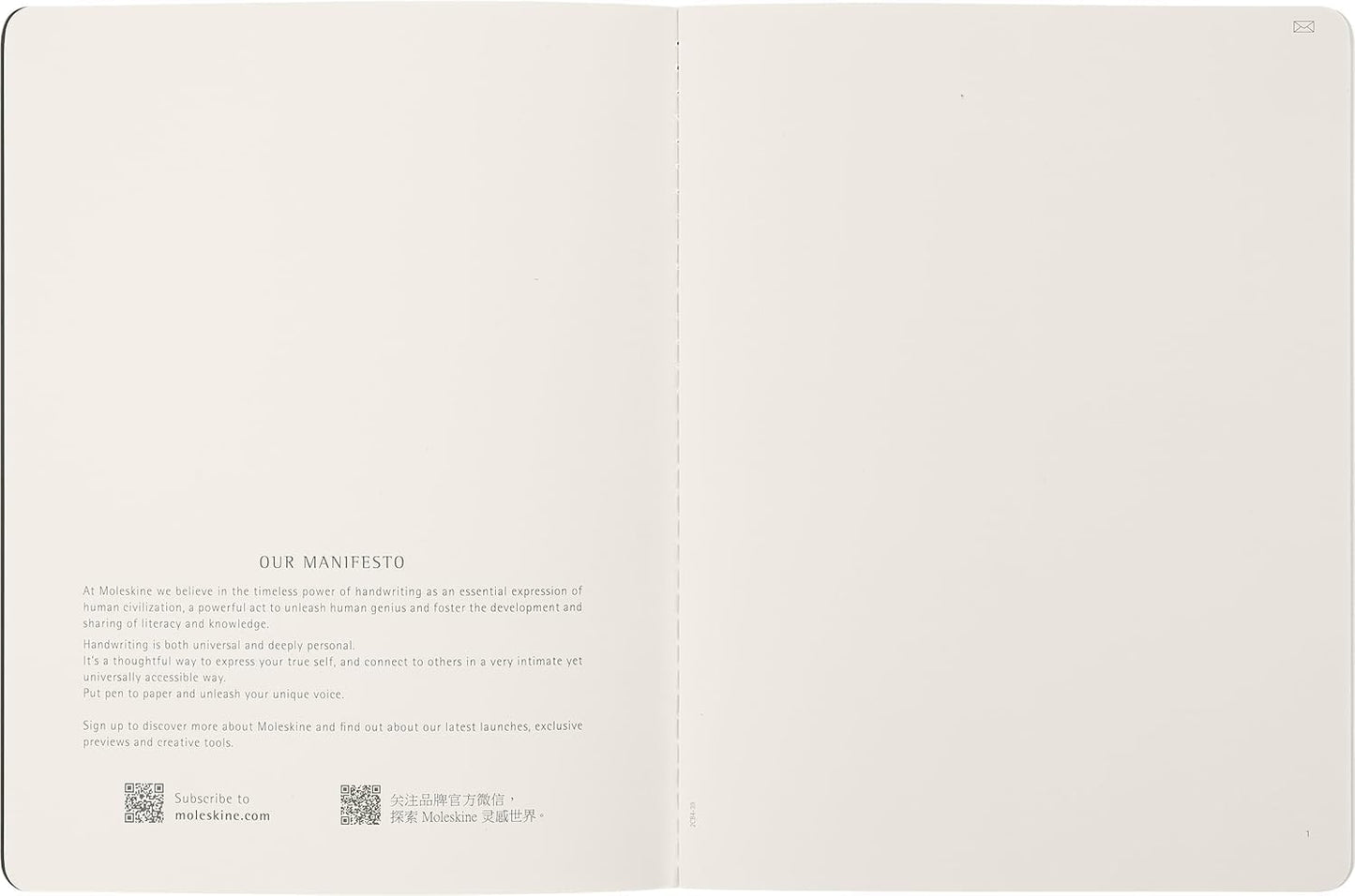 Moleskine Smart Cahier Journal, Extra Large, Plain, Black, Soft Cover (7.5 x 10)