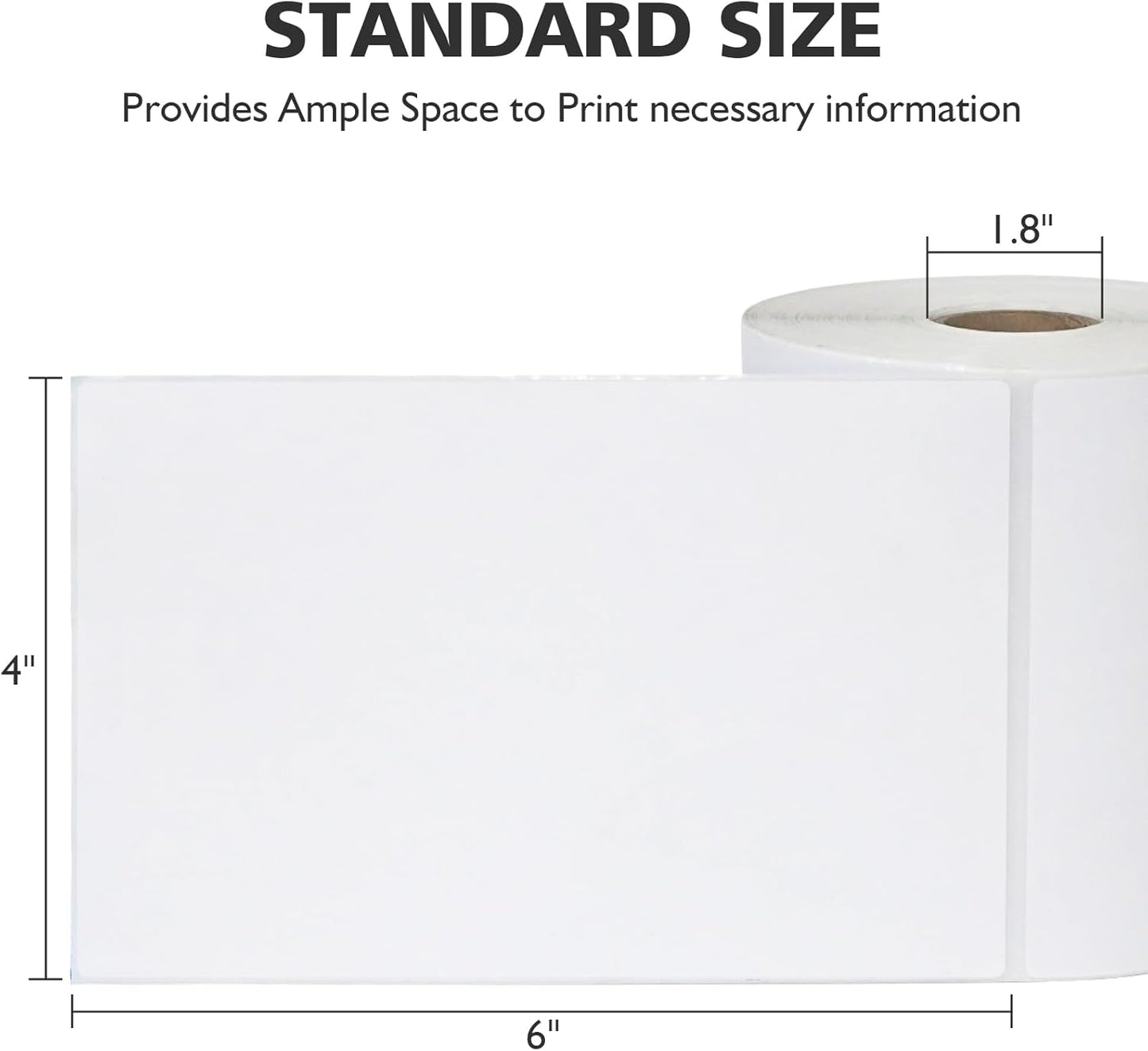 DGBDPACK 4"x6" Direct Thermal Shipping Labels 2400 Lables/8 Roll (300 Pcs per Roll) Compatible with Zebra Rollo Beeprt Printer Permanent Adhesive