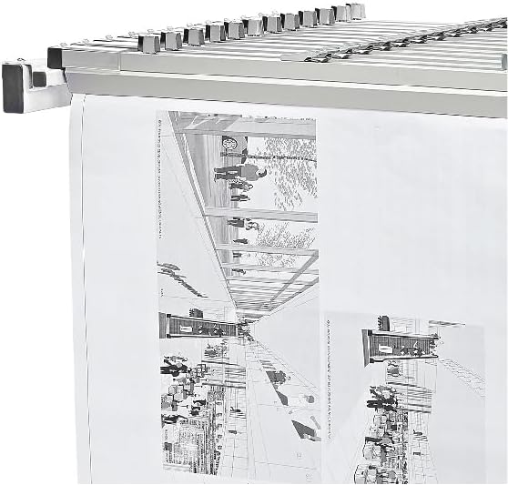 Adir Mobile Blueprint Storage Rack - Adjustable Mobile Blueprint Holder, Vertical Architect Drawing Rack with Wheels, Poster Display, Construction Plans Holder (Without Blueprint Clamps)