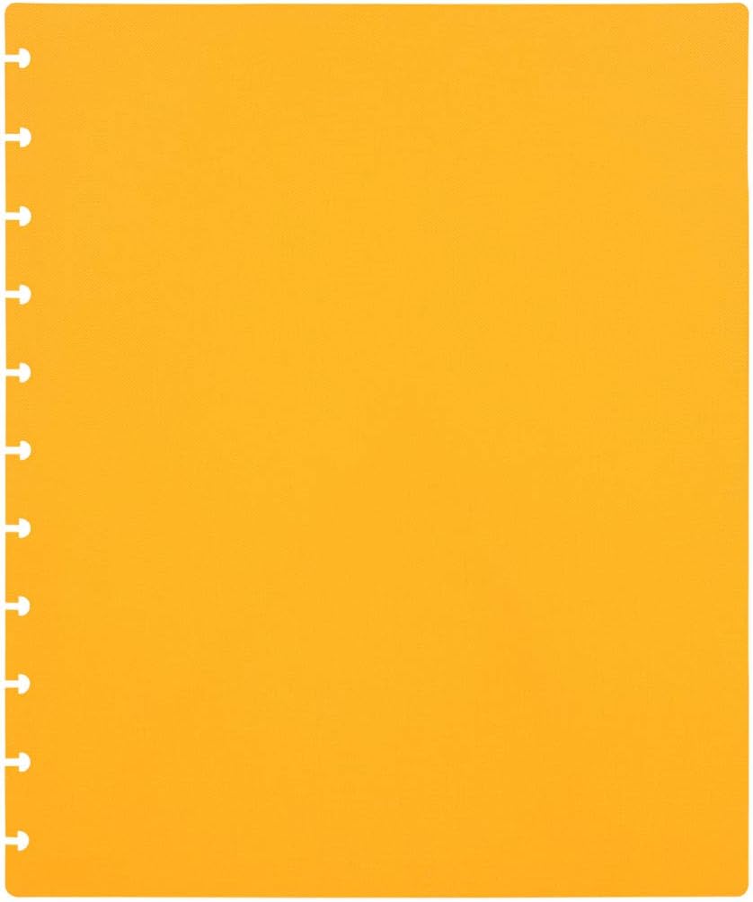 Talia Discbound Notebooks, Planner, Customizable, (BBQ Mustard, Letter (8.5in x 11in))
