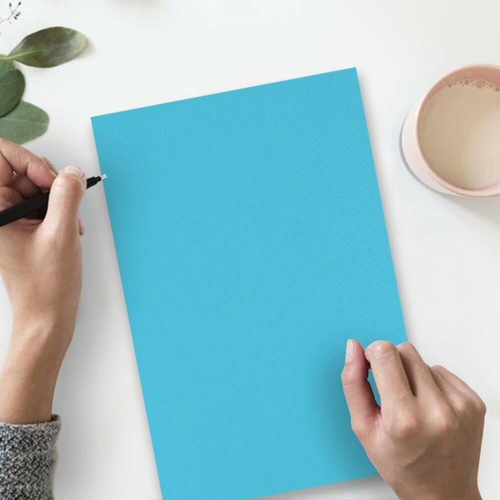 LUXPaper 8.5" x 14" Paper | Legal Size | Bright Blue | 80lb. Text | 50 Qty