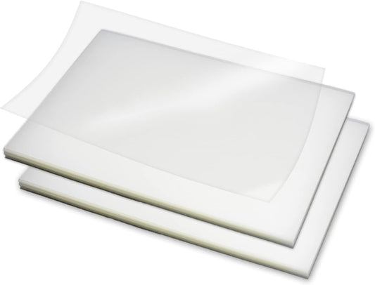 Rayson Clear Binding Cover - 12 mil Polypropylene, 8-1/2 × 11 inches, Durable Un-Punched Plastic Presentation Covers, 50-Pack (PP350C)