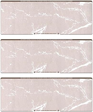 Business Voucher Check Stock - Computer Laser Checks - 3 Checks Per Page, 500 Sheets/1500 Checks, Brown Marble