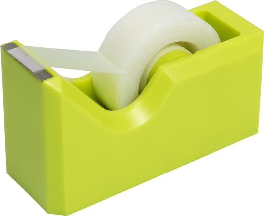 JAM PAPER Colorful Desk Tape Dispensers - Lime Green - Sold Individually