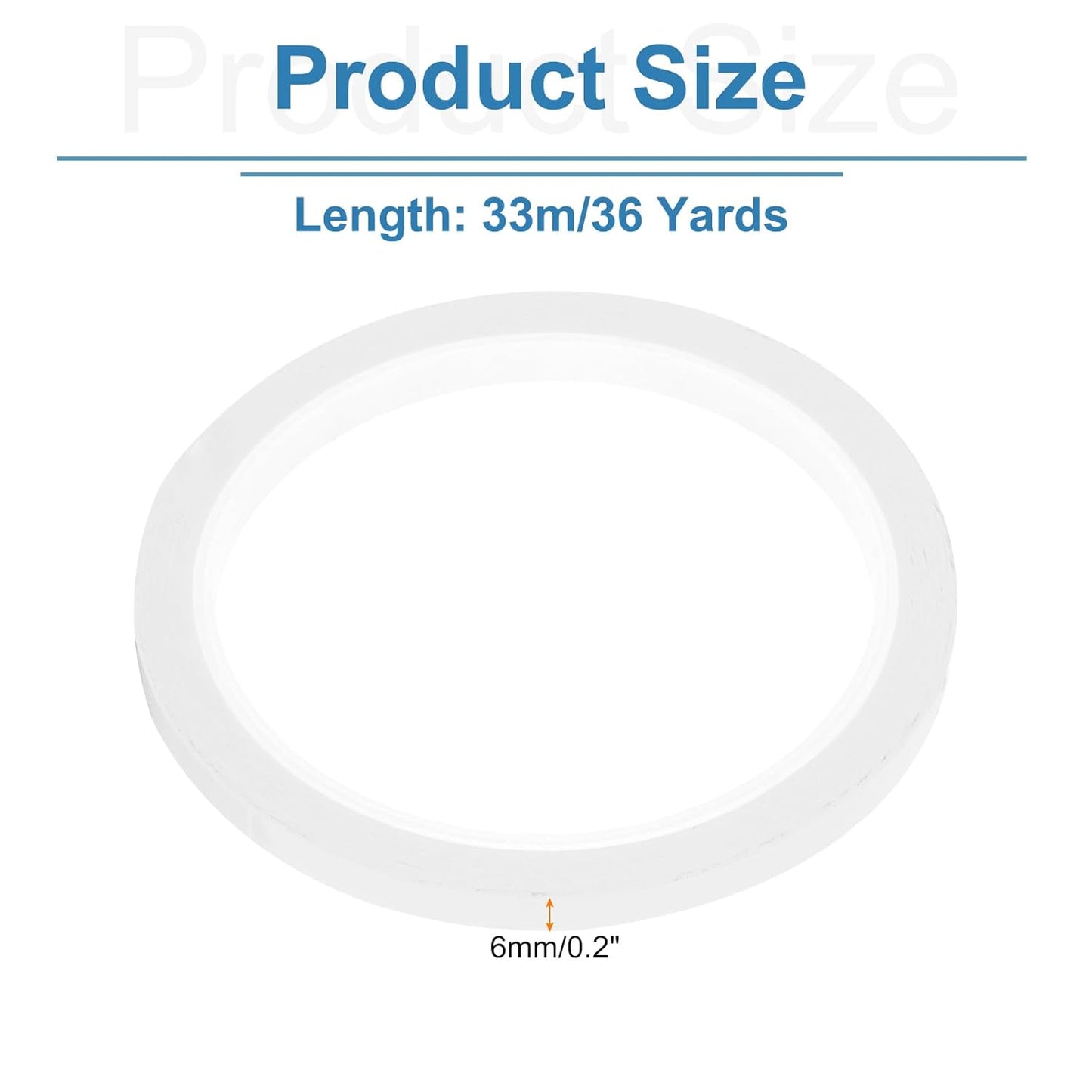 uxcell 1/4" x 36 Yard Graphic Tape Whiteboard Grid Marking Tape Pinstripe Chart Line, White