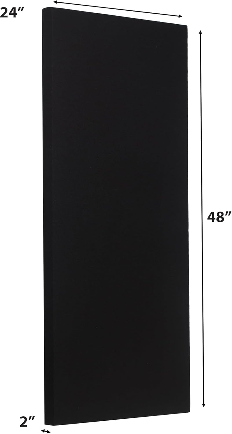 ATS Acoustics Sound Absorbing Acoustic Panel Fire Rated Professional Studio Quality 24" x 48" x 2" (Pitch)