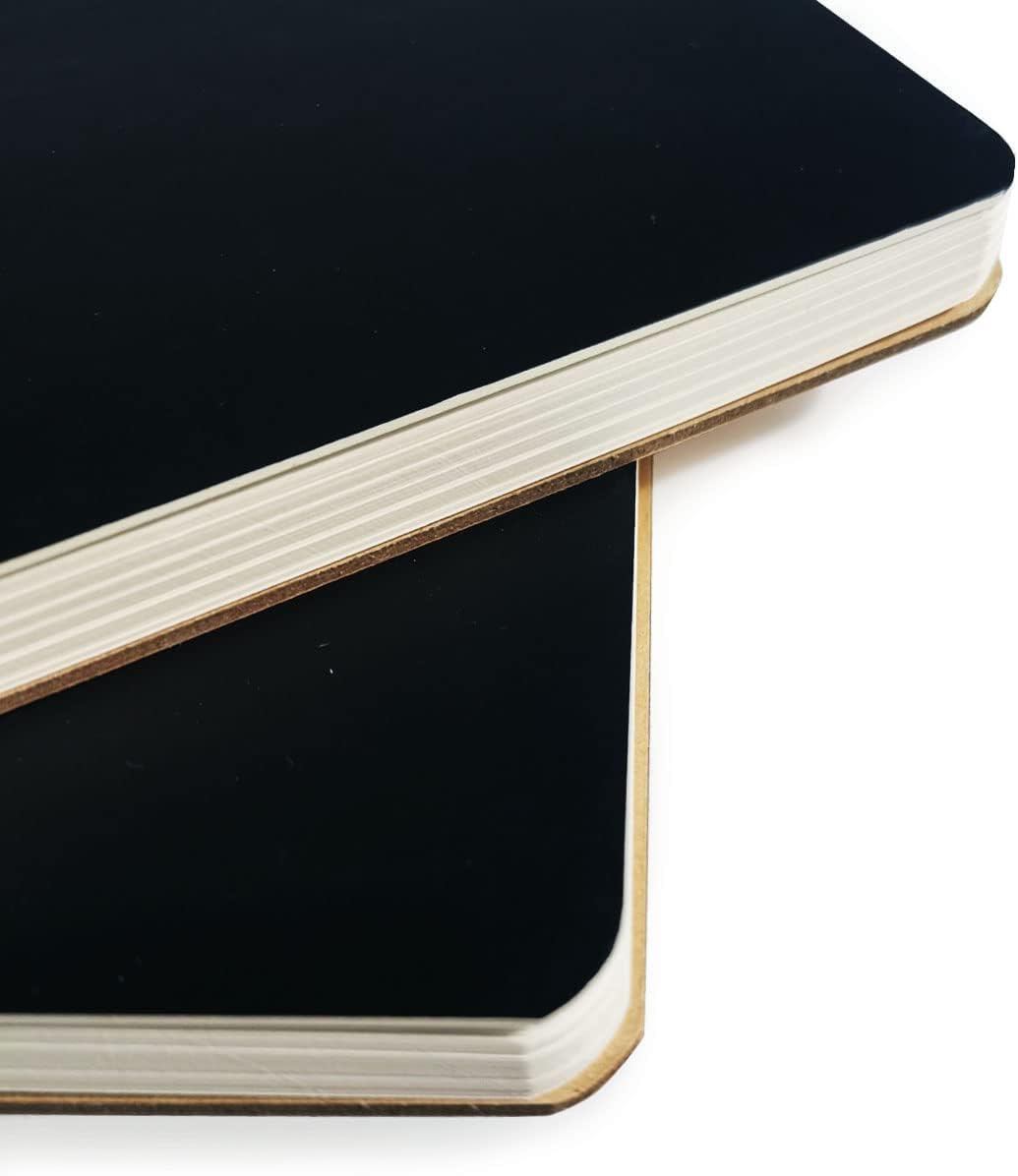 Spiral Notebook, Black Spiral Journal Notebook, 3Pack Lined Paper Wirebound Notebook, 6” x 8.2”