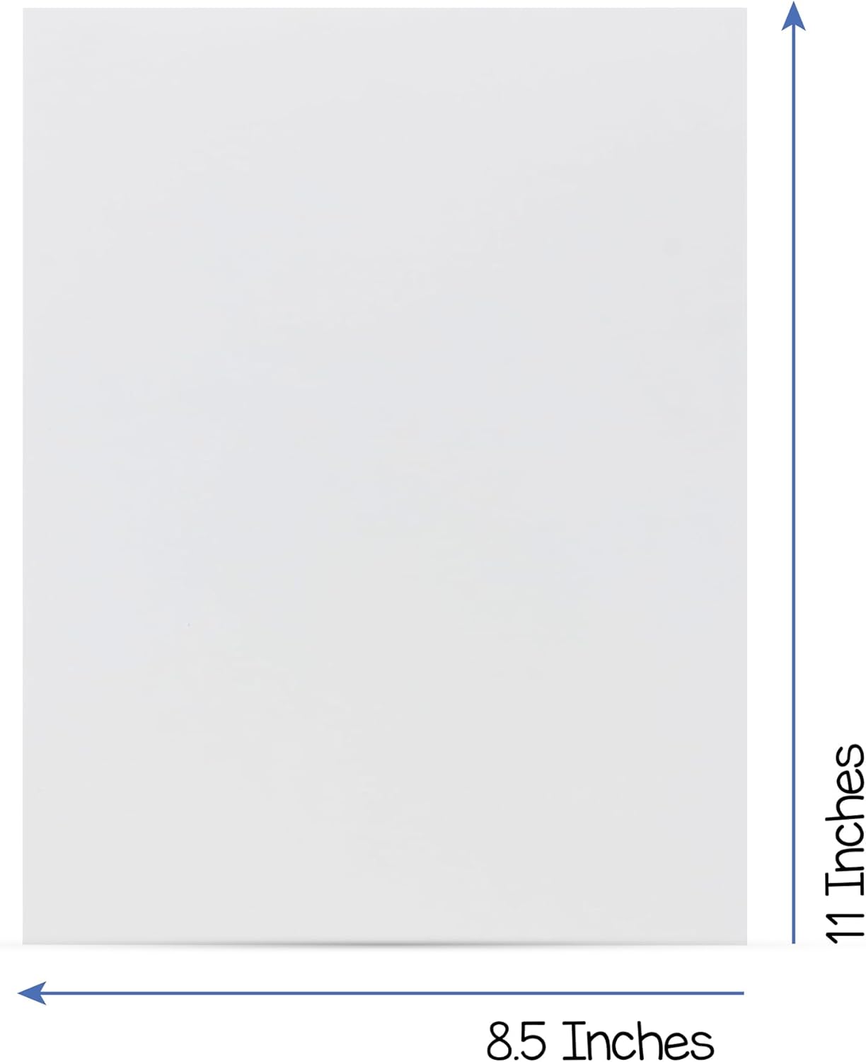Hygloss White Cardstock - 8.5x11-Inch, 90 Sheets, 65 lb/ 176 gsm, Fade-Resistant, Acid-Free Color Card Stock Paper