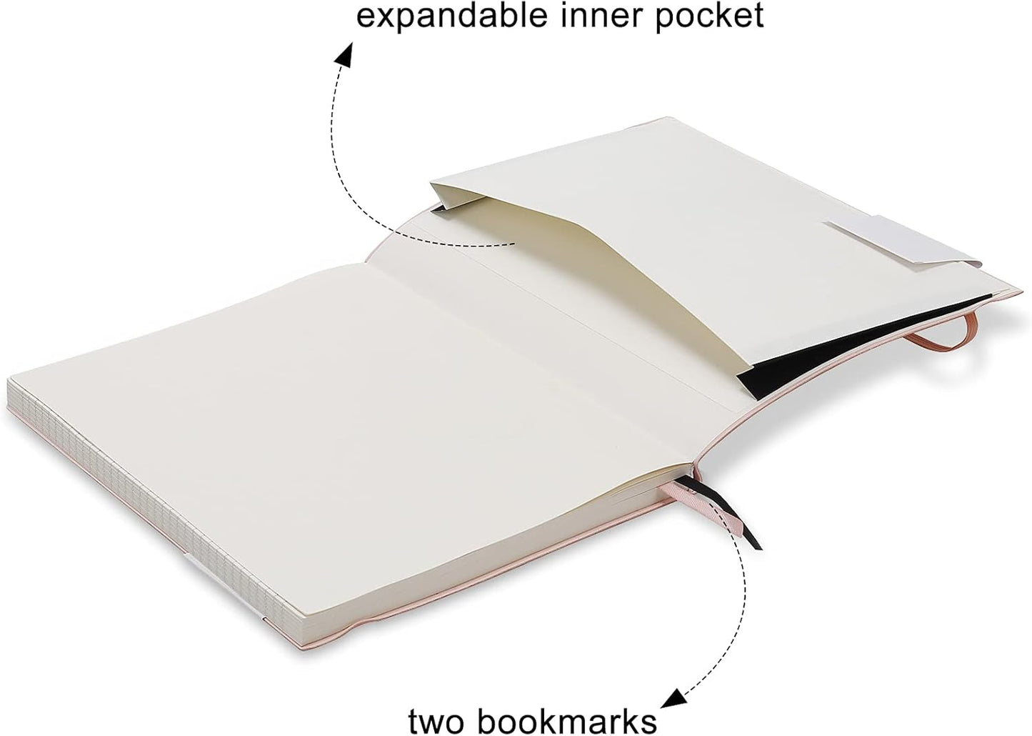 B5 College Ruled Notebooks - 2 Pack B5 Large Journal Notebooks with 376 Numbered Pages,100gsm Thick Lined Paper,Soft PU Leather Cover,7.6 X 10 inch(YELLOW)