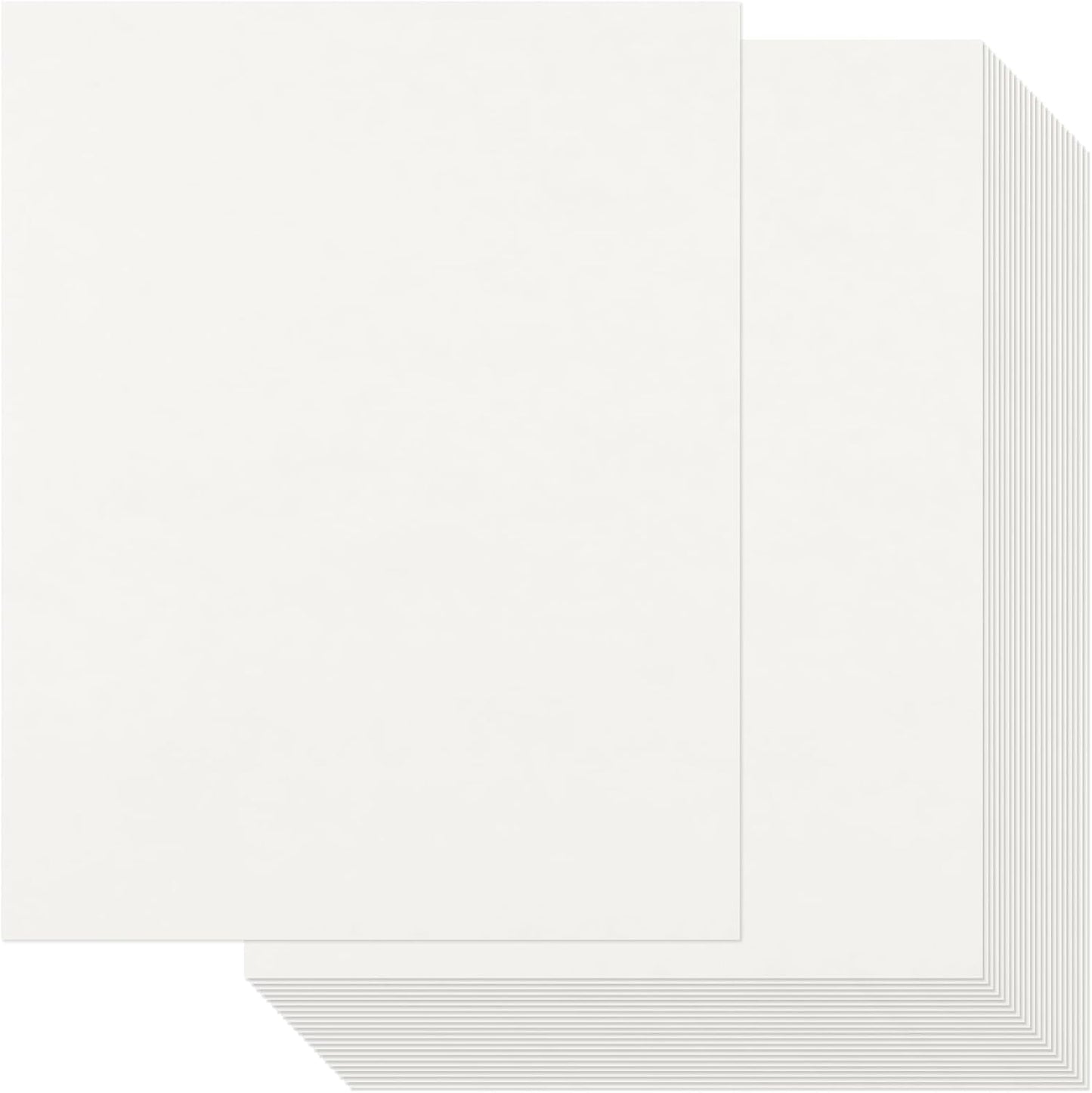 Epakh 100 Pcs Old Age Parchment Paper 8.5 x 11 Inch Standard Letter Vintage Colored Old Parchment Semblance Double Side Printing Paper (White)