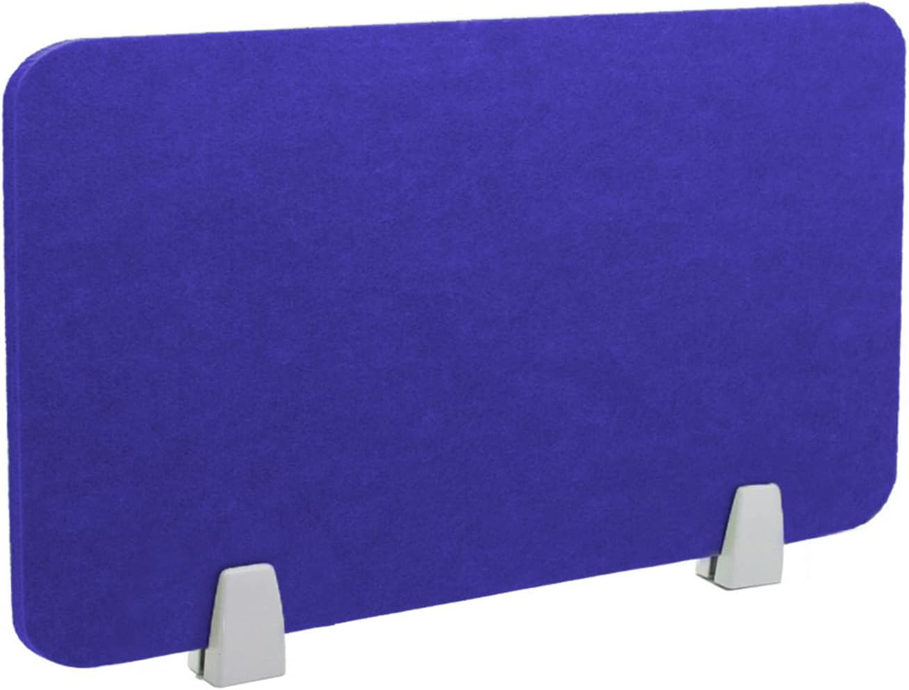 Icegrey Acoustic Desk Divider Privacy Panel Removable Sound Absorbing Desk Partition Board with 2 Clips for Student Call Centers Offices Braries Classrooms Library, Purple Blue, 19.5x15.6"