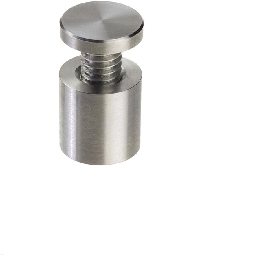 Door Sign for Wall Mount with Stainless Steel Standoffs, 6 x 3-Inch, Black and Clear Acrylic Panels