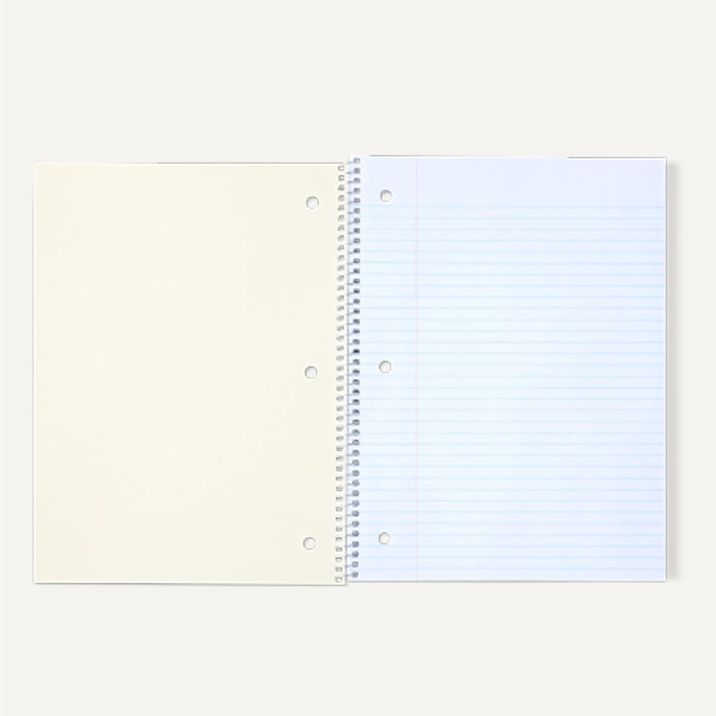 Amazon Basics Wide Ruled Spiral Notebook, 70 Sheets, 8" x 10-1/2", Assorted Solid Colors, 5 pack