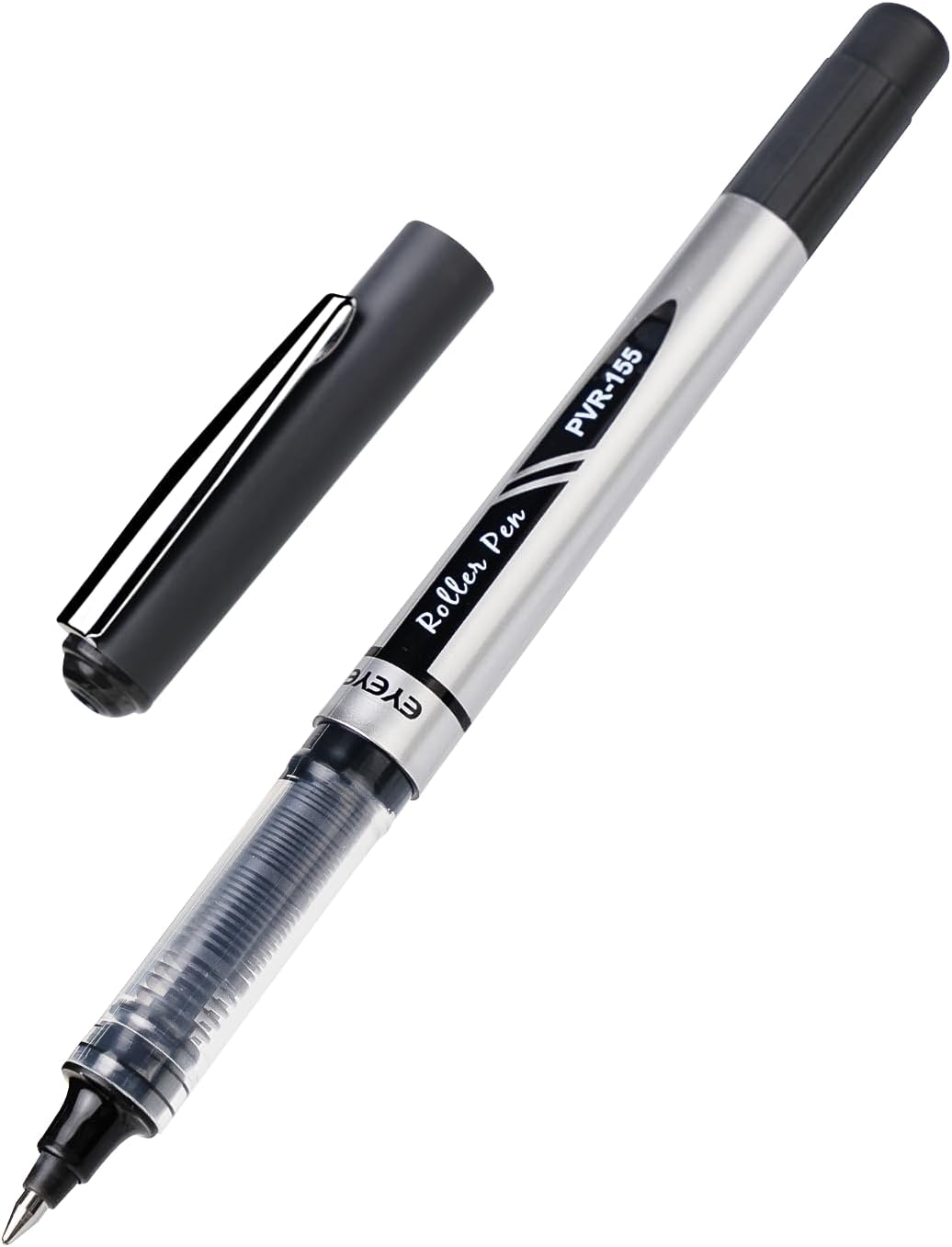 EYEYE Rollerball Pens 0.7mm, 6 Black 6 Blue Medium Point Roller Ball Pen Quick Dry, Liquid Ink Pens Fine Point Smooth Writing Pen for Journaling, Note Taking, Office, School Supplies