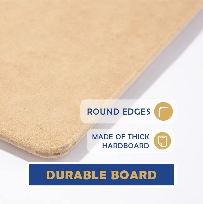 Falling in Art 23x26 Sketch Board, Drawing Tote Board for Artists with Sturdy Clip and Rubber Bands, Portable Art Clipboard for Classroom and Studio Drawing