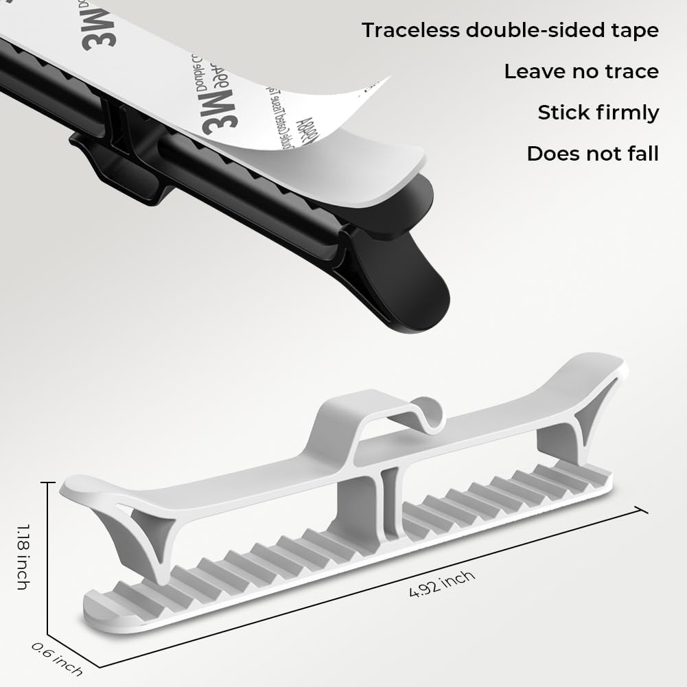 Cord Organizer | Organization and Storage for Kitchen Appliances,Cord Keeper,Cord Wrapper,Cord Holder for Air Fryer,Coffee Maker,Blender,Toaster,Table Lamps Cord-6Pcs (White)