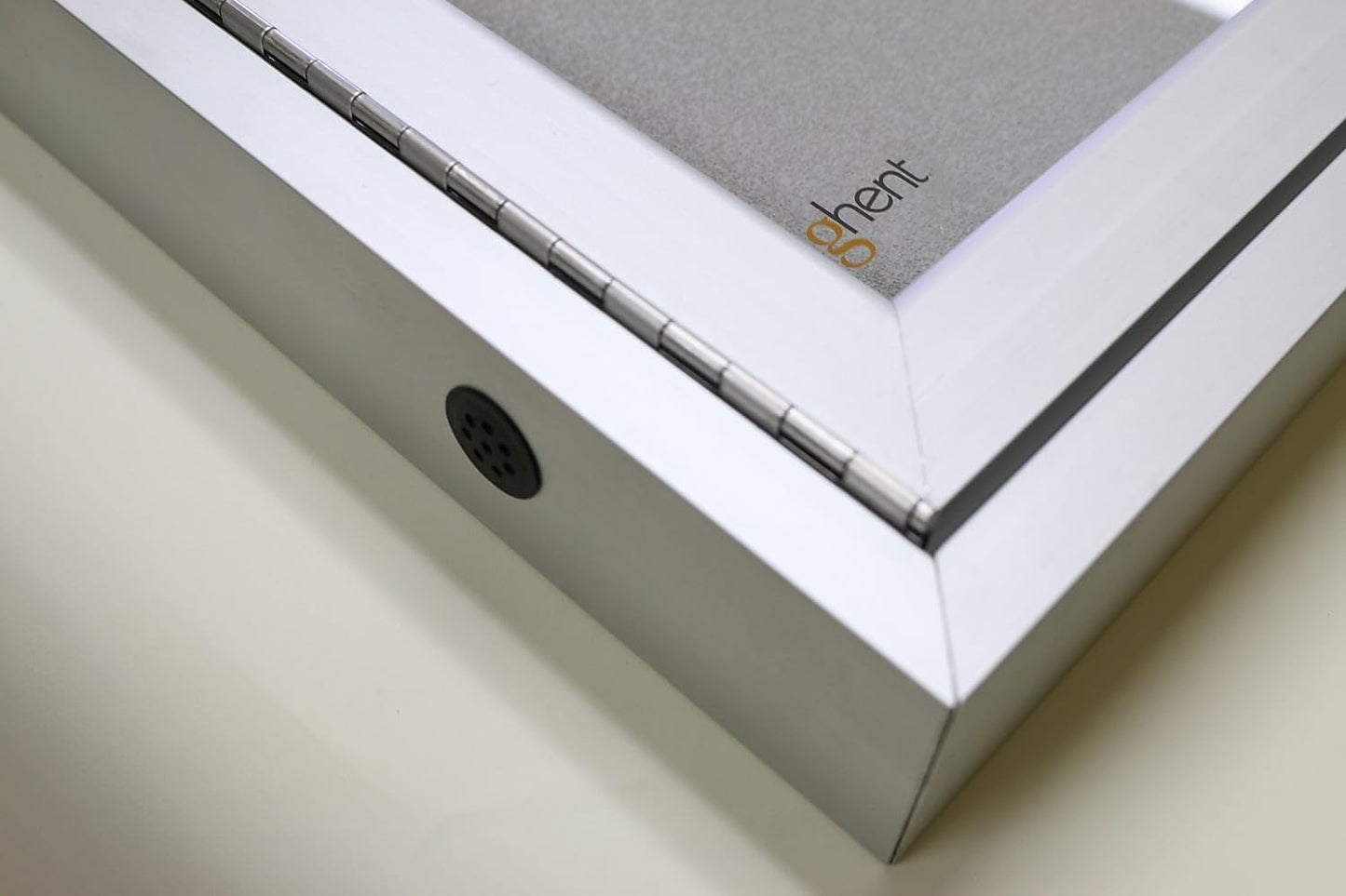 Ghent 36"x60" 2-Door Outdoor Enclosed Vinyl Bulletin Board, Shatter Resistant, with Lock, Satin Aluminum Frame - Silver (PA23660VX-193), Made in The USA