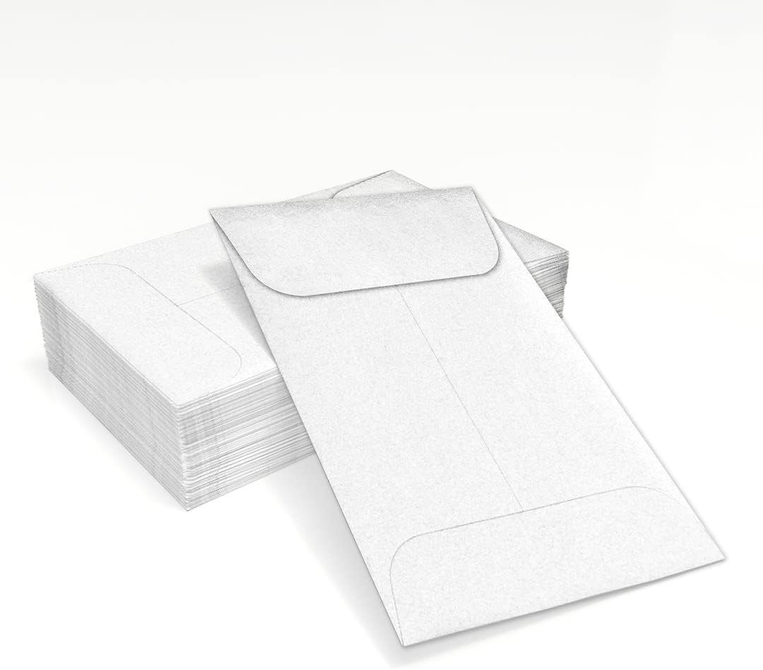 LUXPaper #1 Coin Envelopes | 2 1/4" x 3 1/2" | Crystal Metallic | 80lb. Text | 250 Qty