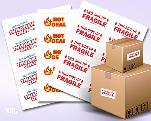 NextDayLabels – 4” x 2” Rectangular Sticker Labels for Printer - White Laser/Inkjet Printer Labels Return Address Labels Shipping Label Stickers (100 Sheets, 10 Per Sheet, 1000 Labels)