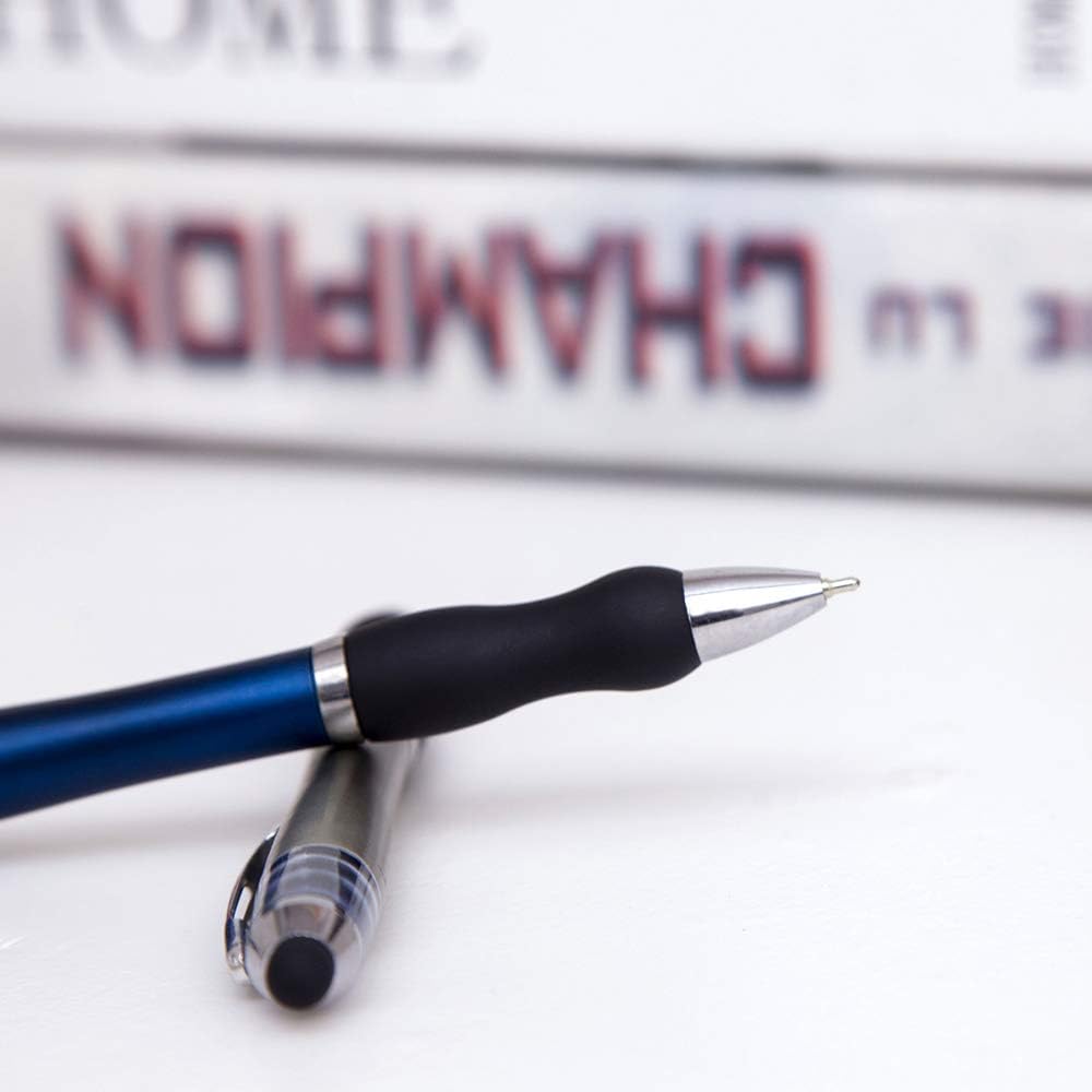 NC Ballpoint Pens 2 in 1 Stylus Pens Medium 1.0mm Point Black Ink with Stylus Tips for iPads (10 packs)