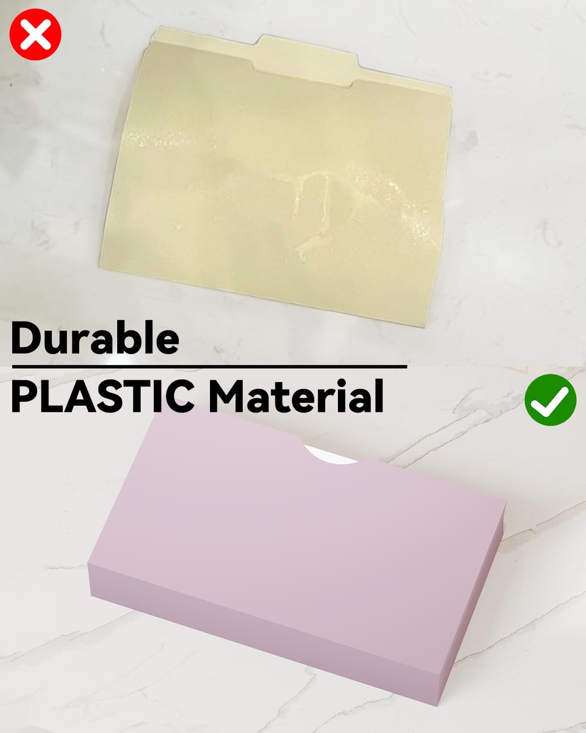 ANSOOK Plastic File Jackets,3" Legal Size Manilla Folders,12 Pack Expanding File Folder,Heavy Duty Expansion Pocket,File Cabinet Folders,Straight Cut Tab,Morandi Color Manila Folder for Home Office