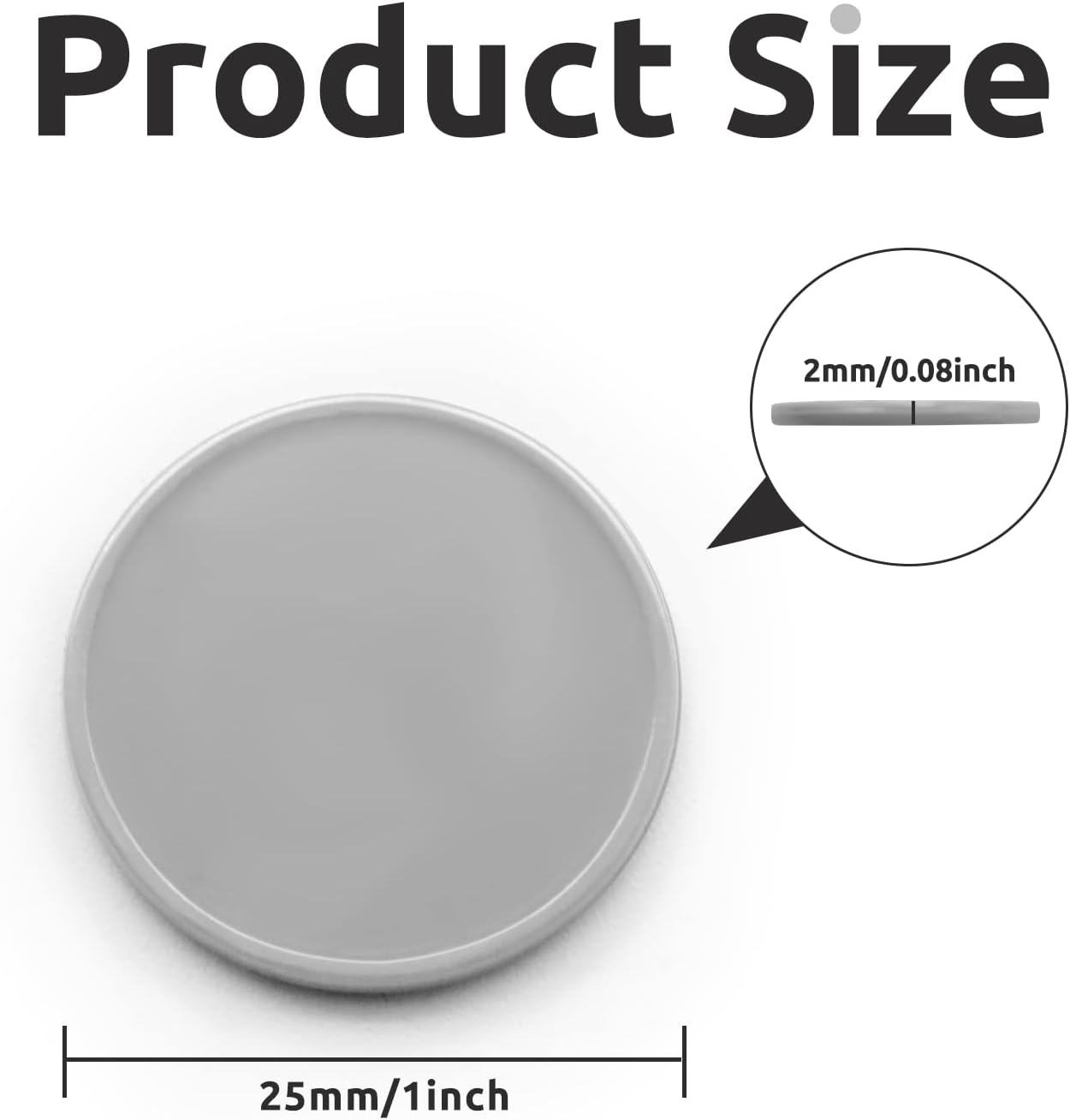 Set of 100 Opaque Plastic Learning Counters Mini Poker Chips Game Tokens with Storage Box (LightGray, 1 Inch)