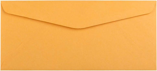 JAM PAPER #10 Business Commercial Envelopes - 4 1/8 x 9 1/2 - Brown Kraft Manila - Bulk 250/Box