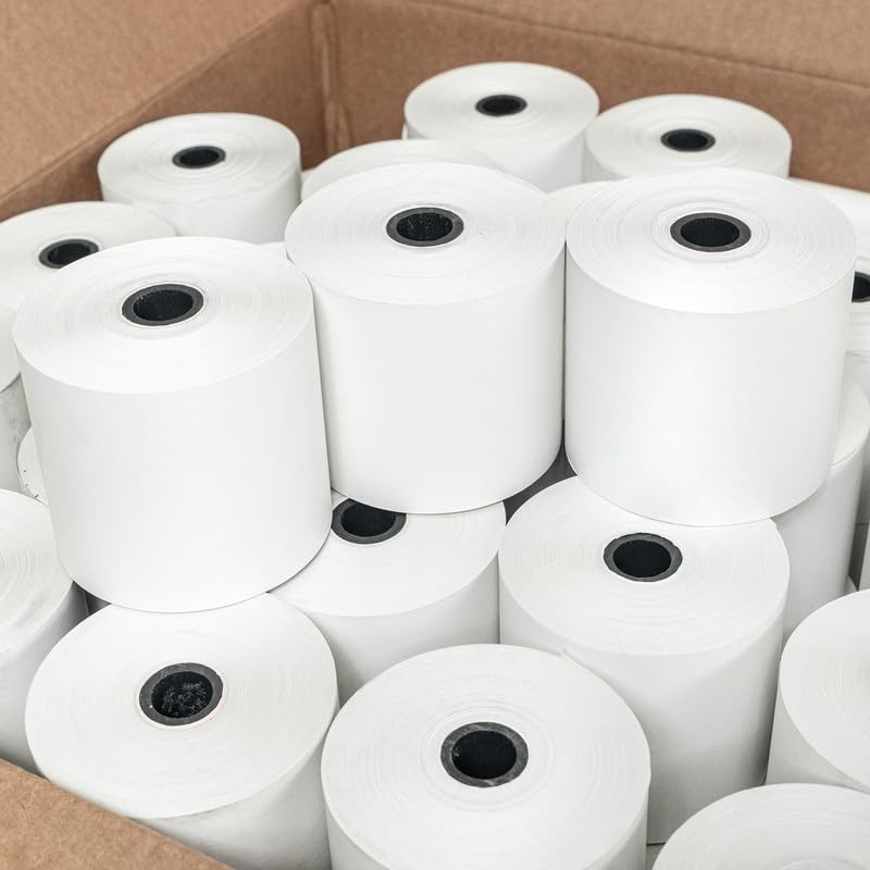 2-1/4"" x 200' Thermal, 25 Rolls, Casio 1600 CE-T100 CE-T300 PCR-T465, Samsung ER-650 ER-650R, ER-650SS, and More
