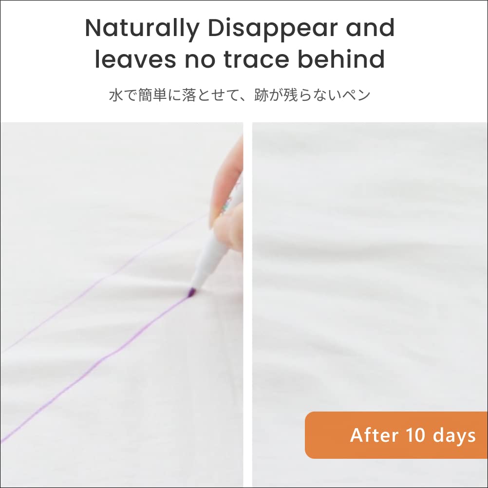 LEONIS Disappearing Ink Fabric Marking Pen Pink 5 Count Pack [ 78009 ]