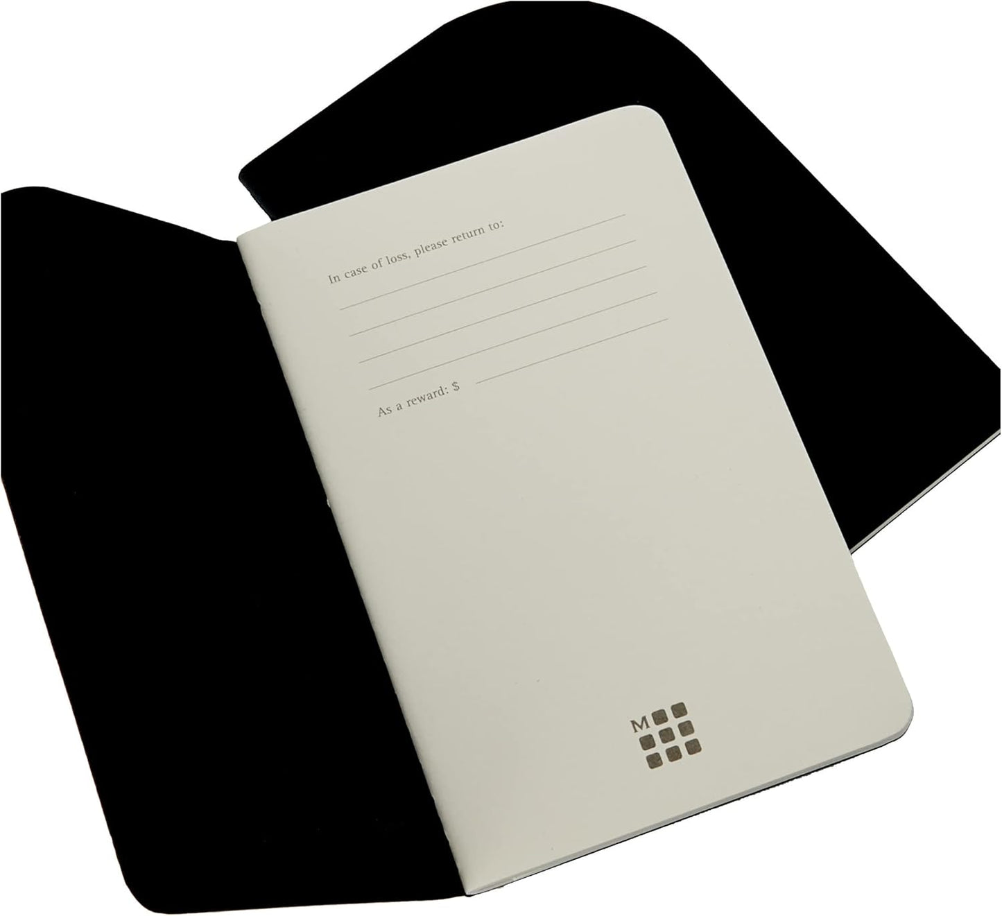 Moleskine Paper Tablet Hard Cover Smart Notebook, Ruled/Lined, Pocket (3.5" x 5.5") Black - Compatible w/ Moleskine Pen+ Ellipse (Sold Separately) & App, Digitize & Organize, Bullet Journal, 56 Pages