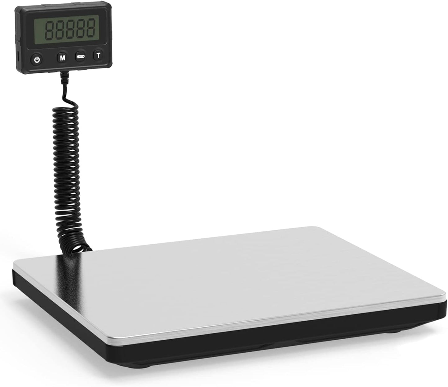 Maxus Shipping Scale 440lb, LCD Digital Postal Scale with Hold and Tare Funtion, Postage Scale for Packages Luggage Post Office Warehouse, Battery and Tape-c Power, Black