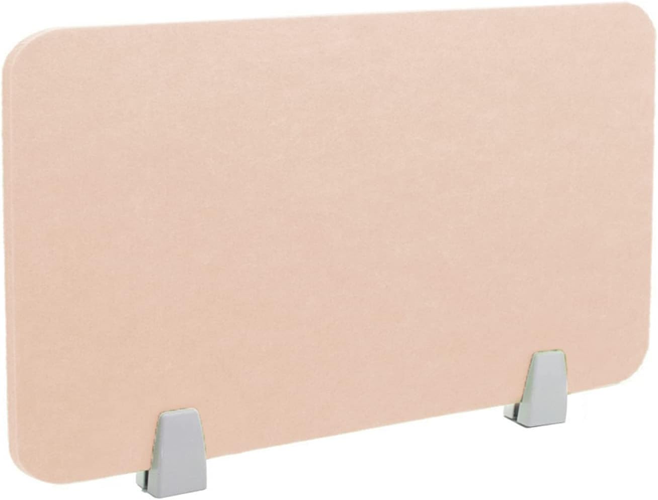 Icegrey Acoustic Desk Divider Privacy Panel Removable Sound Absorbing Desk Partition Board with 2 Clips for Student Call Centers Offices Braries Classrooms Library, Beige, 23.4x11.7"