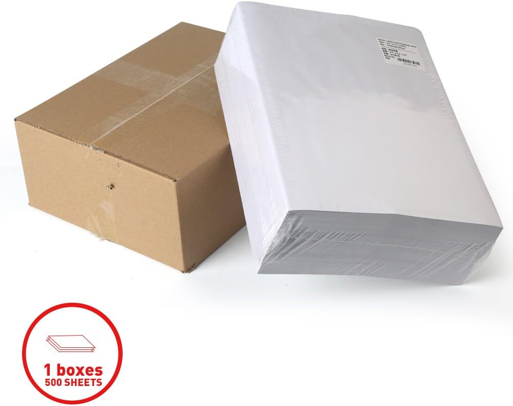 [500Sheet, 15000 Labels] Address Labels 1" x 2-5/8" Sticker Paper for Laser/Ink Jet Printer Mailing Label 8.5"×11" White 30 per Sheet